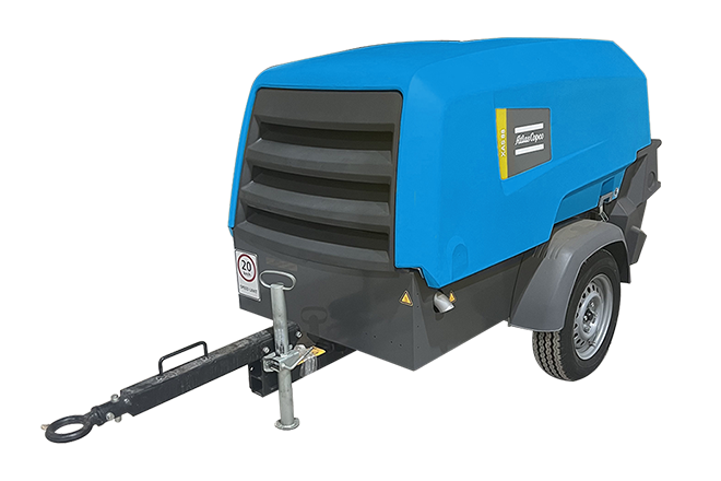 Portable screw air compressor